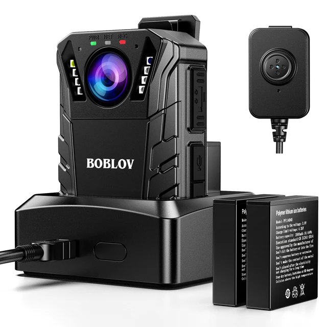 BOBLOV M5 – caméra corporelle 1440P, 64 go, enregistreur de Police,  batterie 4200MAH, caméra poitrine, étanche IP67, Mini caméra corporelle -  AliExpress