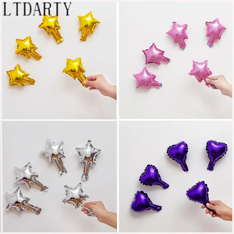 50/30/15/5pcs 5inch cute love little star shaped aluminum foil balloon wedding decoration wall birthday party baby shower balloo