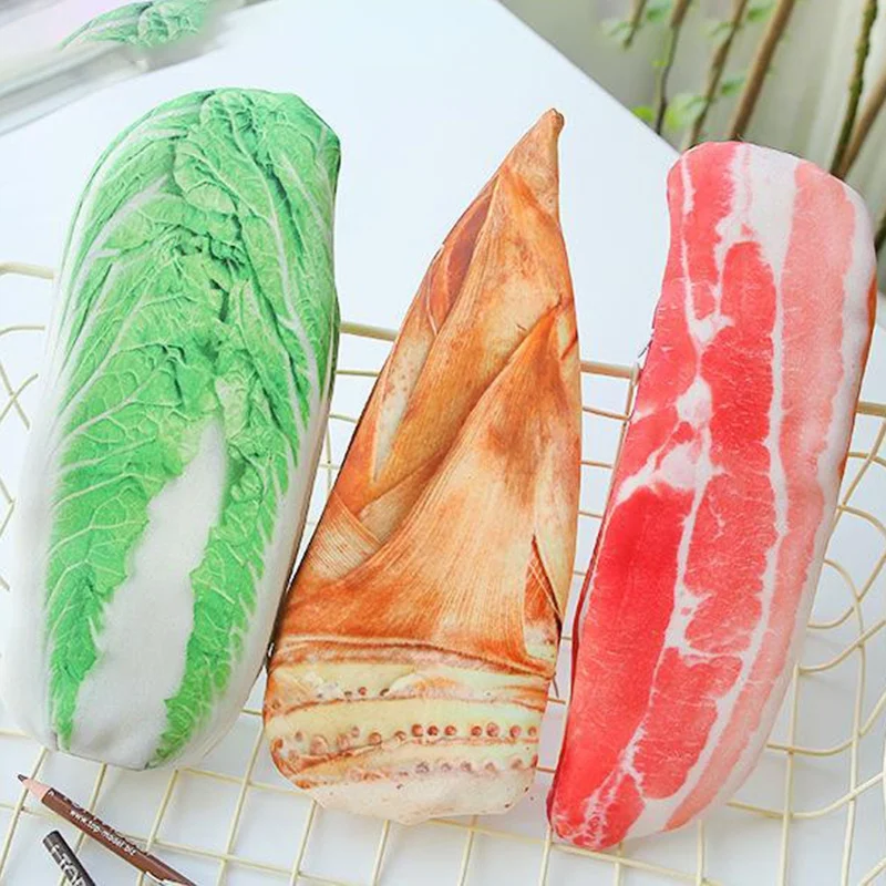 Bag Purse Fashion Personality Simulation Vegetable Storage Bag Cabbage Carrot Pork Simulation Clutch Bag.w
