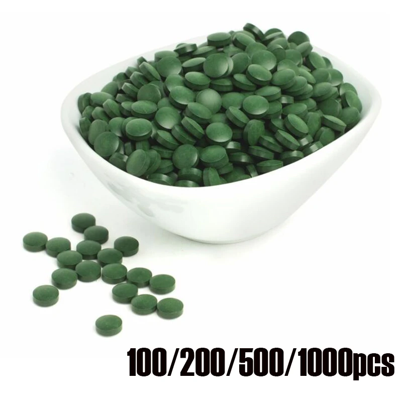 100% PURE Organic Spirulina Tablets Veg Pills Cold Pressed 1000pcs|Watering Kits| AliExpress