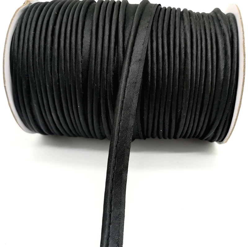 5 ярдов край швейная лента шнур веревка для простыней диван шторы шляпы одежда различные ткани шитье DIY - Цвет: Black