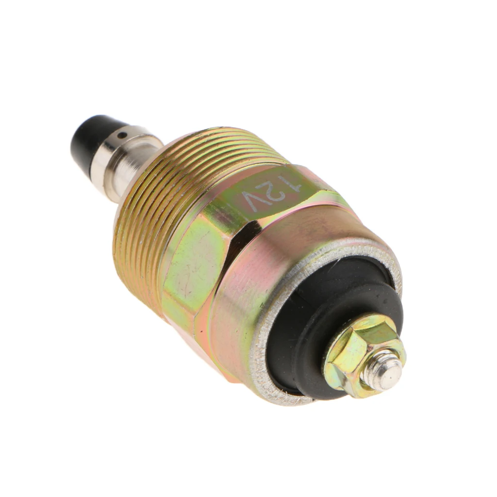 Fuel Shut Solenoid Valve 12V Yellow Injection Pump Fuel Shut Off Solenoid Valve For Dodge For Isuzu 0330001015