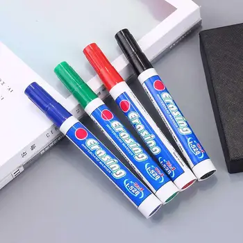 

10Pcs lot Colorful black School classroom Whiteboard Pen Dry White Board Markers Built In Eraser Student children's drawing pen