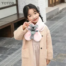 Популярные модели плюшевых шарфов; коллекция года; зимние японские шарфы для мальчиков и девочек; толстый теплый шарф с Микки Маусом; Детский шарф; TOTOB