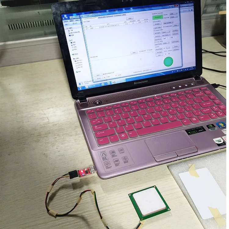 RFID UHF считыватель/Писатель UHF считыватель модуль антенна интегрированное распознавание расстояние 2 м 915 МГц трубка