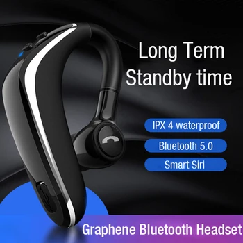 

Bluetooth Headsets Ear Hook Wireless Earphone Stereo Sound With HD Mic Handsfree in Ear Headphones 3D Stereo Sound phone call