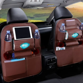 

Brand New Back Seat Car Organizer Stowing Tidying Sundries Hanging Bag Solid Folding Car Chair Storage Bag Auto Accessories 2020
