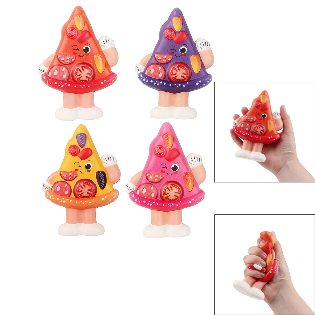 Mini Adorable Pizza Slow Rising Kids Toy Simulation food toy kids gifts decompression Slow rebound toys for children #A