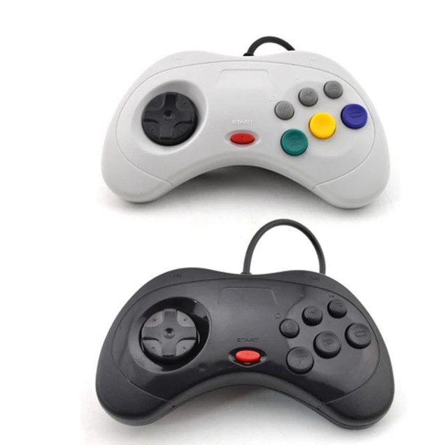 USB Classic Game Controller Gamepad Joypad Wired Gamepads For Sega Saturn  System Style for PC - AliExpress