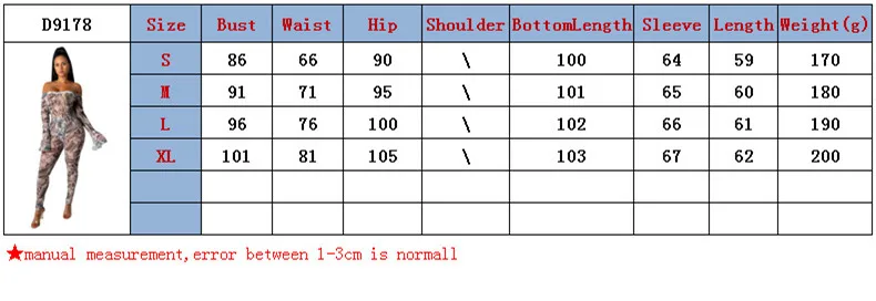 Осенние женские доллар США печати с открытыми плечами праздничные платья с длинными рукавами огненно Боди и комплект со штанами сетчатый комбинезон пикантная обувь для ночного вечерние комбинезон GL9178