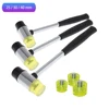 25mm 30mm 40mm Rubber Hammer Double Faced Work Glazing Window Nylon Hammer with Round Head and Non-slip Handle DIY Hand Tool 1