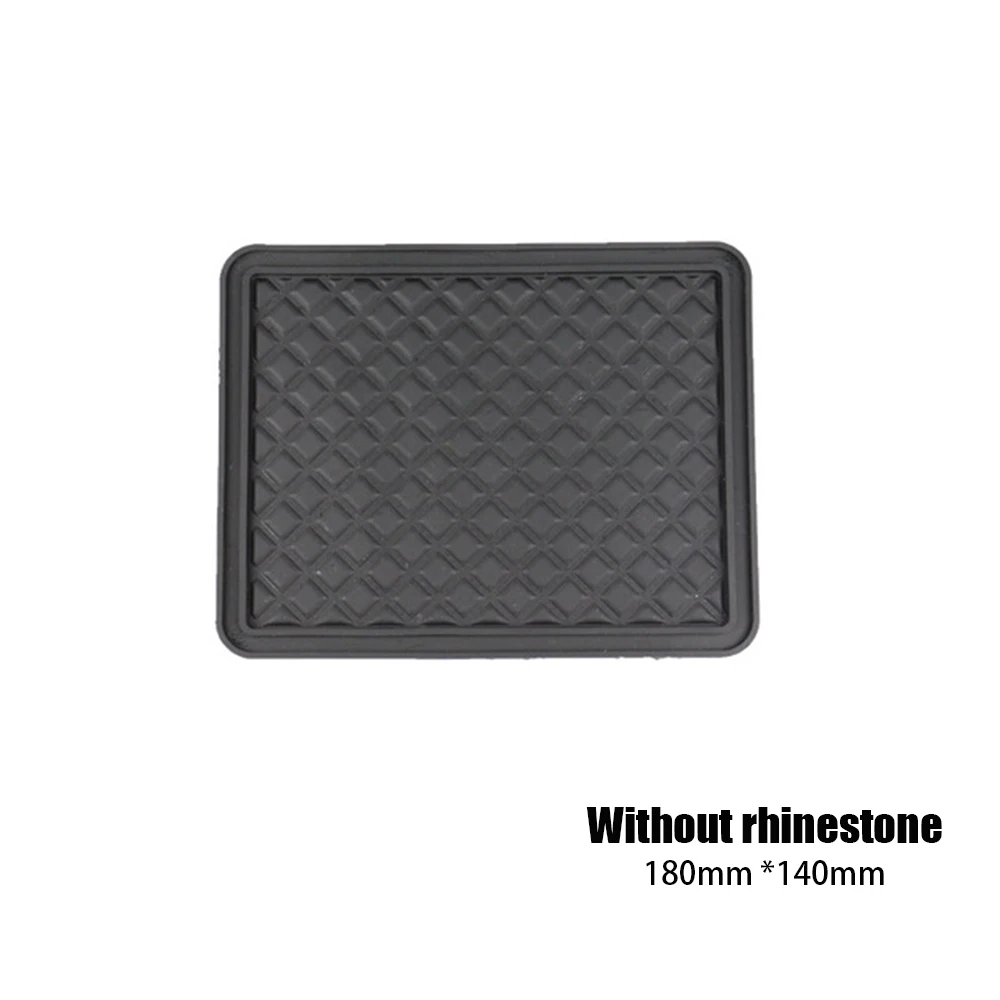 S without Rhinestone Противоскользящий коврик для телефона в приборной панели автомобиля Rhinesto нескользящий Коврик противоскользящий гаджет липкий коврик панель mata fixate для SMART KIA - Название цвета: S without Rhinestone