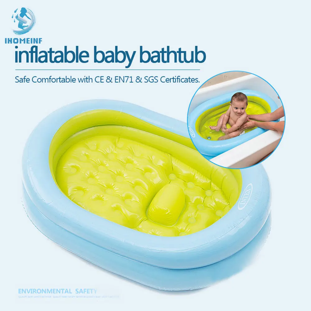 Baby Inflatable Bathtubs For 0-12 Month Newborn Bath Tub Portable Folding Shower Tubs kids Child Supplies | Спорт и развлечения