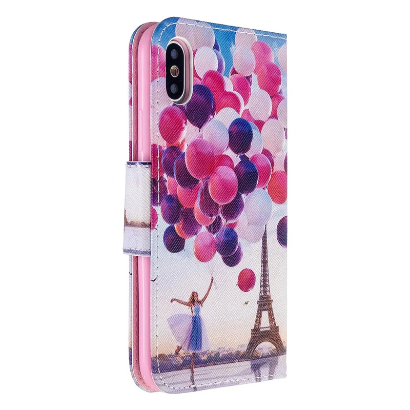 Кожаный чехол книжка для iPhone 11 Pro Max кошелек с единорогом 12 XS X XR 6 7 8 Plus 5 SE женский