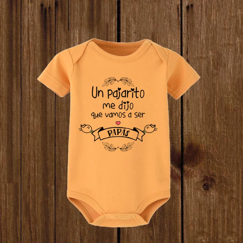 Un Pajarito me dijo que vas a ser Abuela Otra Vez!, espanol, español,  bodysuit, newborn, baby announcement, Grandma, mama