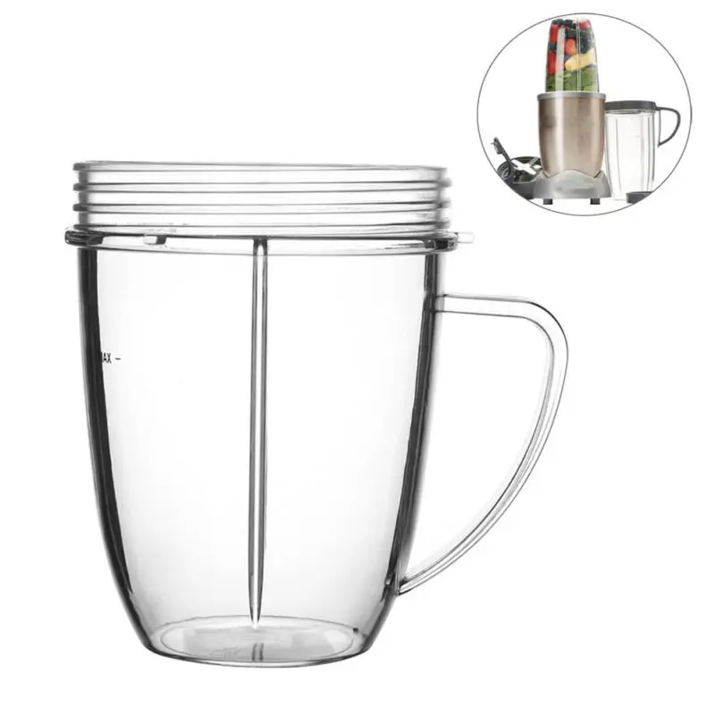 Ручка чашка 18 унций сок чашка кружка прозрачная Замена для Nutribullet 600/900w запасная чашечка пластиковые кружки