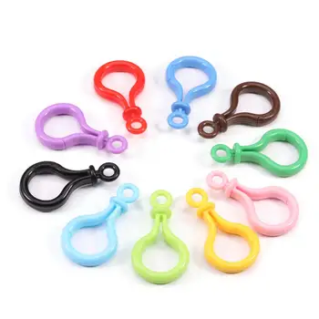 

multicolor Lobster Clasp lamp shape buckle Snap hook Bag purse finding Keychain Jewelry DIY Needlework tool key chain Keychain