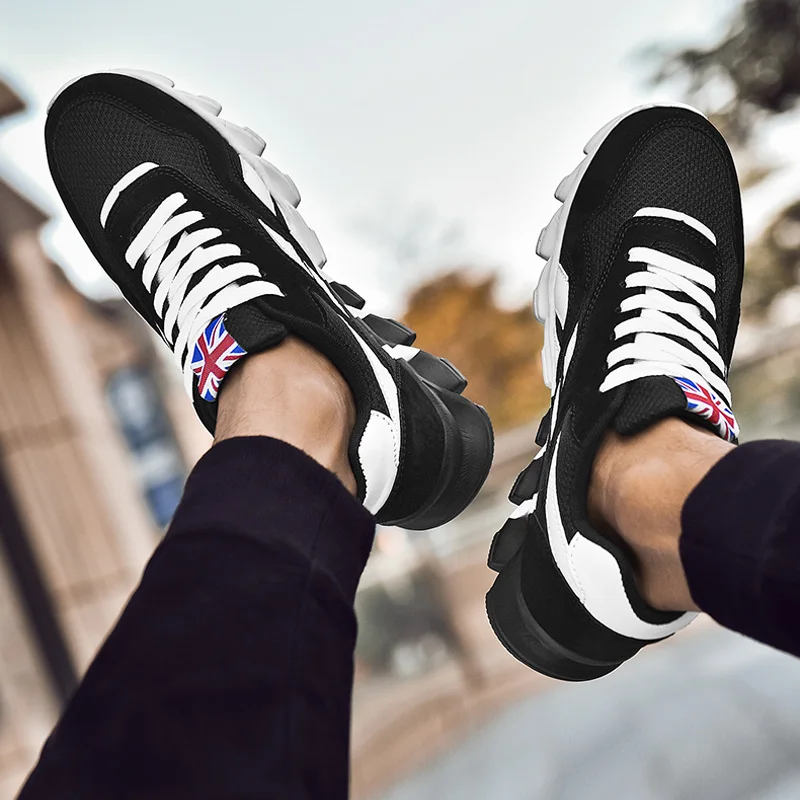 New Blade Men Running Shoes Outdoor Comfortable Jogging Walking Sports Shoes Non-slip Light Shock Absorber Breathable Sneakers