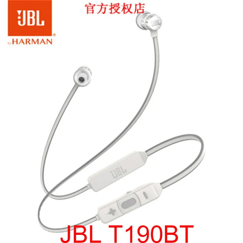 JBL T190BT беспроводные bluetooth наушники-вкладыши музыкальные наушники бас Спортивная гарнитура с микрофоном Магнитный дизайн всасывания
