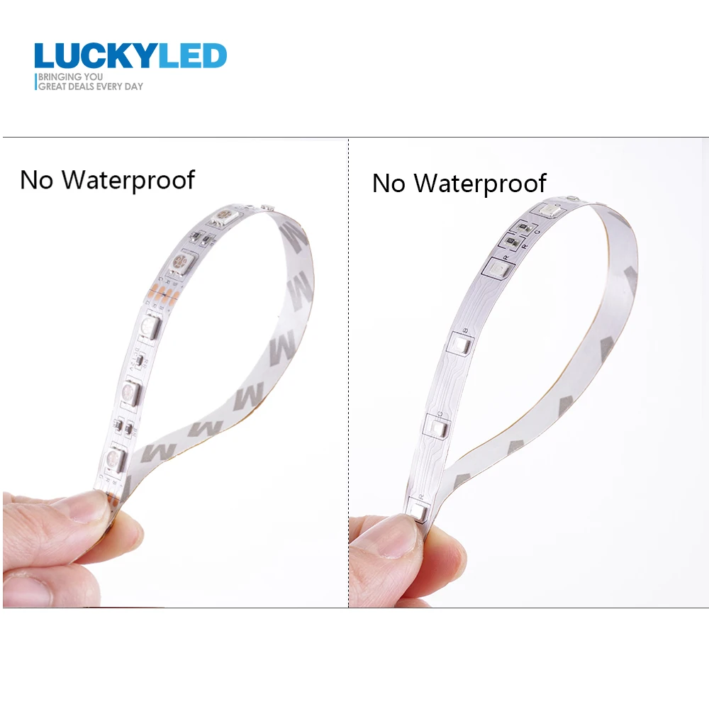 LUCKY светодиодный 5 м/рулон светодиодный светильник DC 12 В SMD 2835 5050 60 светодиодный s/M не водонепроницаемый гибкий светодиодный светильник RGB ленточный светильник s Диодная лента