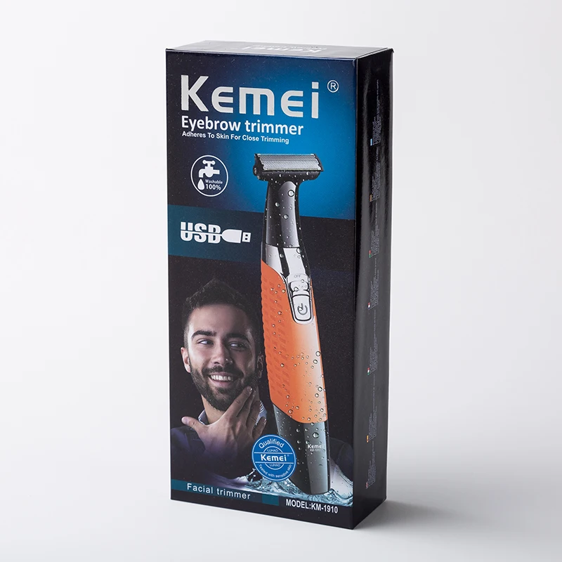 Kemei KM-1910, перезаряжаемая электробритва для бороды, электробритва, бритва, триммер для тела, мужской станок для бритья, триммер для волос, уход за лицом