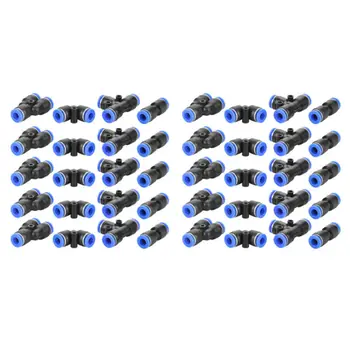 

40pcs Pneumatic Joint Outer Connector Air Line Quick Connector Y Unions
