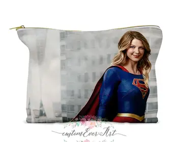 

Supergirl cosmetic bag Cosmetic Case Cosmetic pouch makeup bag cute travel bag for women gift