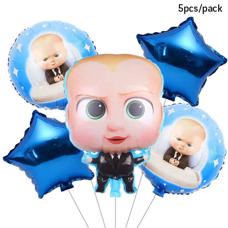 5 шт./компл. Boss Baby тема фольги воздушный шар для празднования дня рождения
