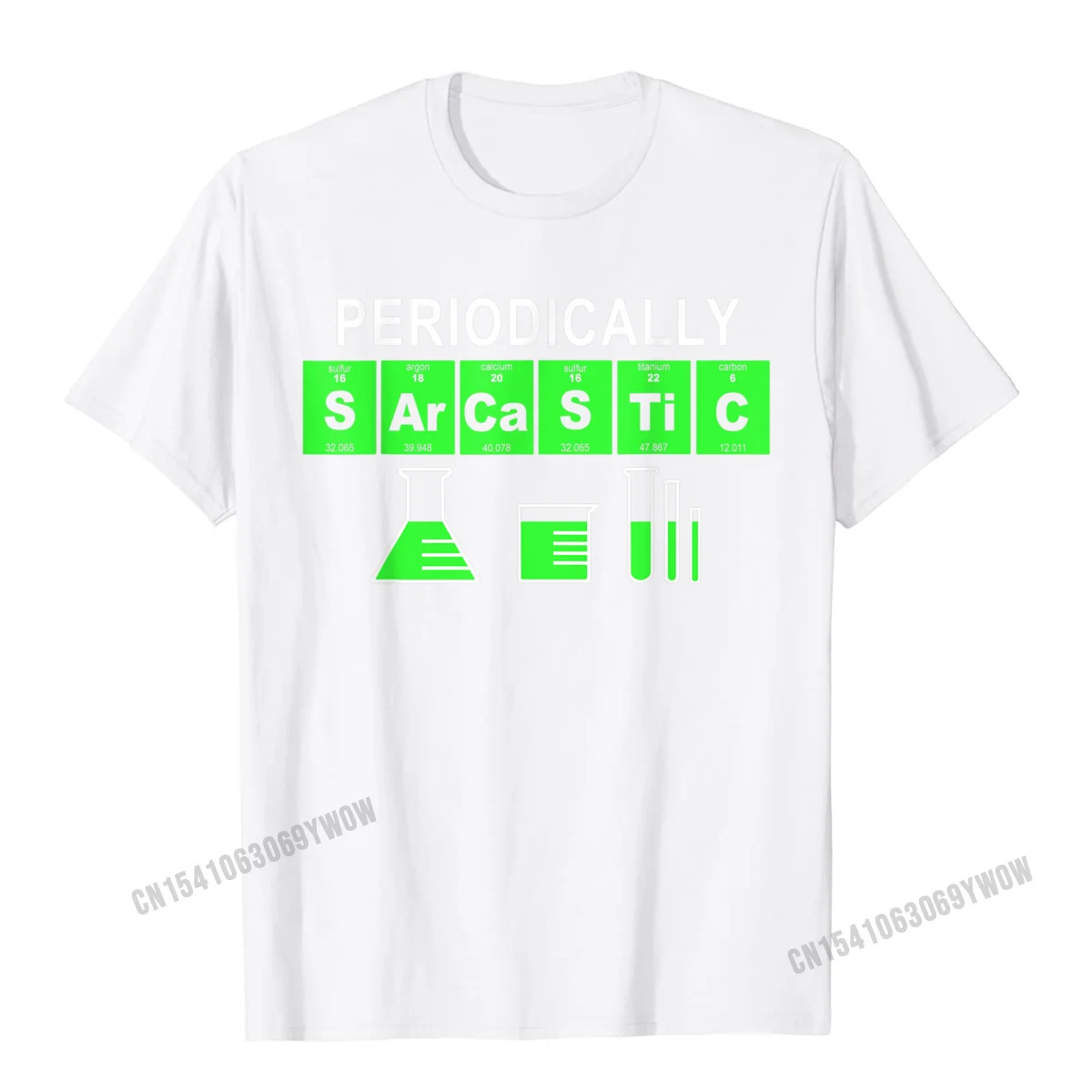  Men's T-Shirt Printing Summer Tees 100% Cotton Crew Neck Short Sleeve Street T-shirts Summer Fall Wholesale Periodically Sarcastic Funny Chemistry Science Novelty T-Shirt__104 white