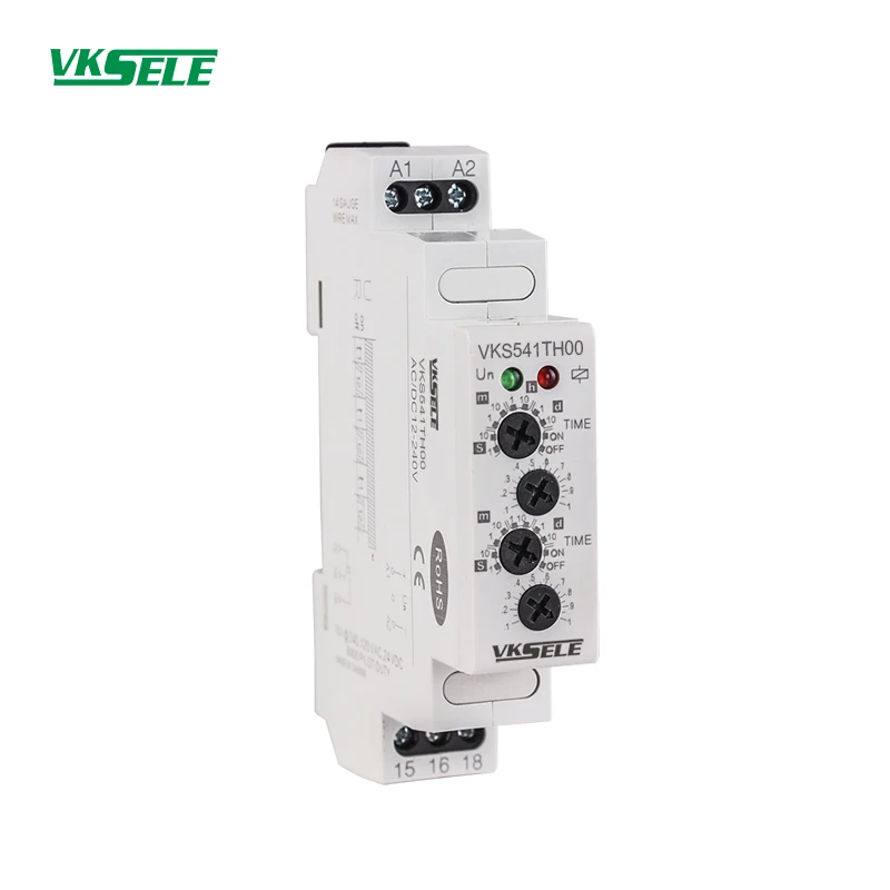 Реле времени цикла включения/выключения VKS542T 1S/10S/1M/10M/1H/10H/1D/10D/реле 0 1 с до 10 дней