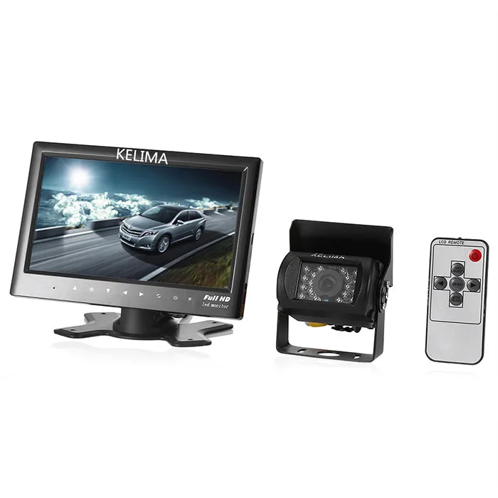 18 Led Hd монитор 7 дюймов автомобильная парковочная камера заднего вида Ip56 ночной задний монитор