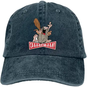 

Men's Or Women's Adjustable Denim Jeans Baseball Cap Captain Caveman Plain Cap