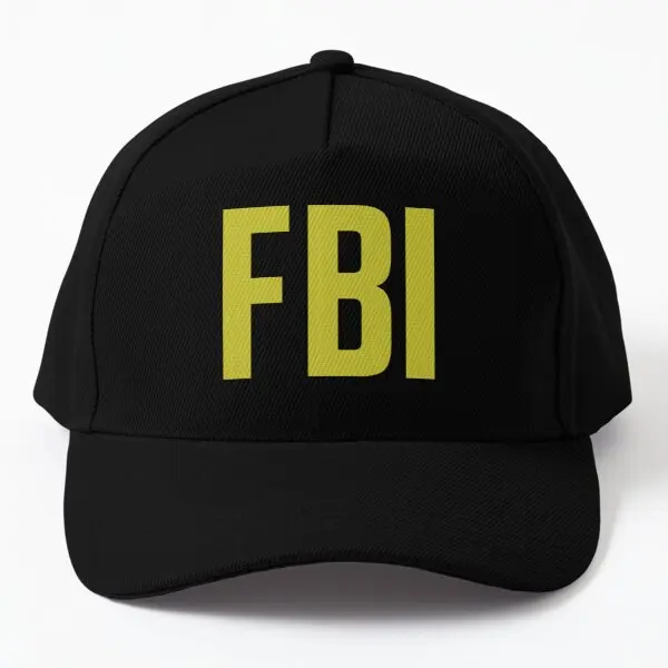 Бейсболка Fbi кепка шляпа черная однотонная Повседневная Кепка Мужская с принтом