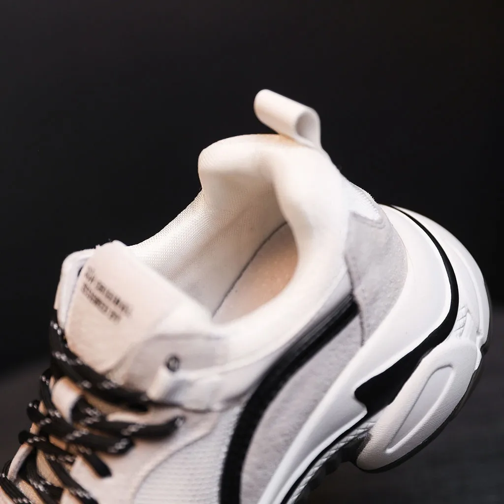 SAGACE; женская повседневная обувь из сетчатого материала на шнуровке; кроссовки для бега на платформе; спортивная Удобная дышащая прогулочная обувь;#45