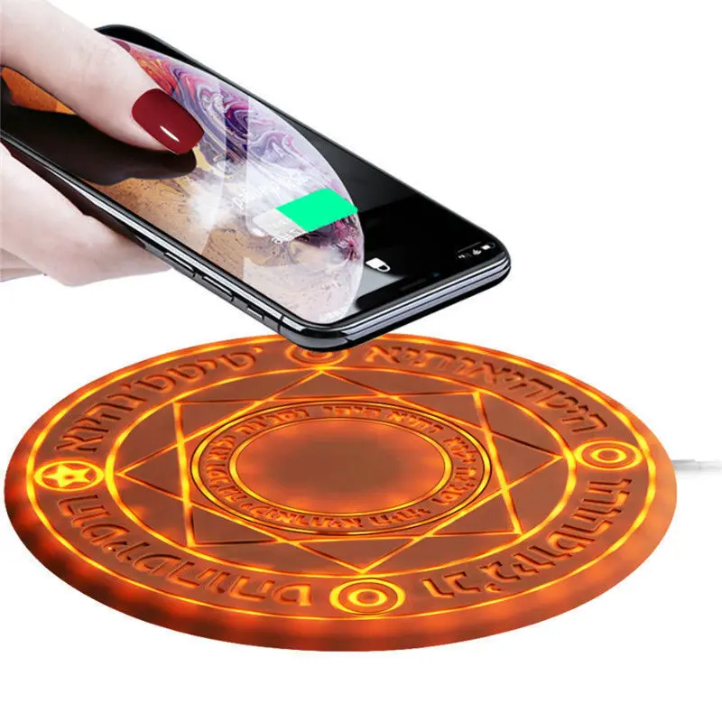 

Magic Wireless Charger Mobile Phone Array 10W Magic Circle Fast Charger Charging Pad Mat Gift