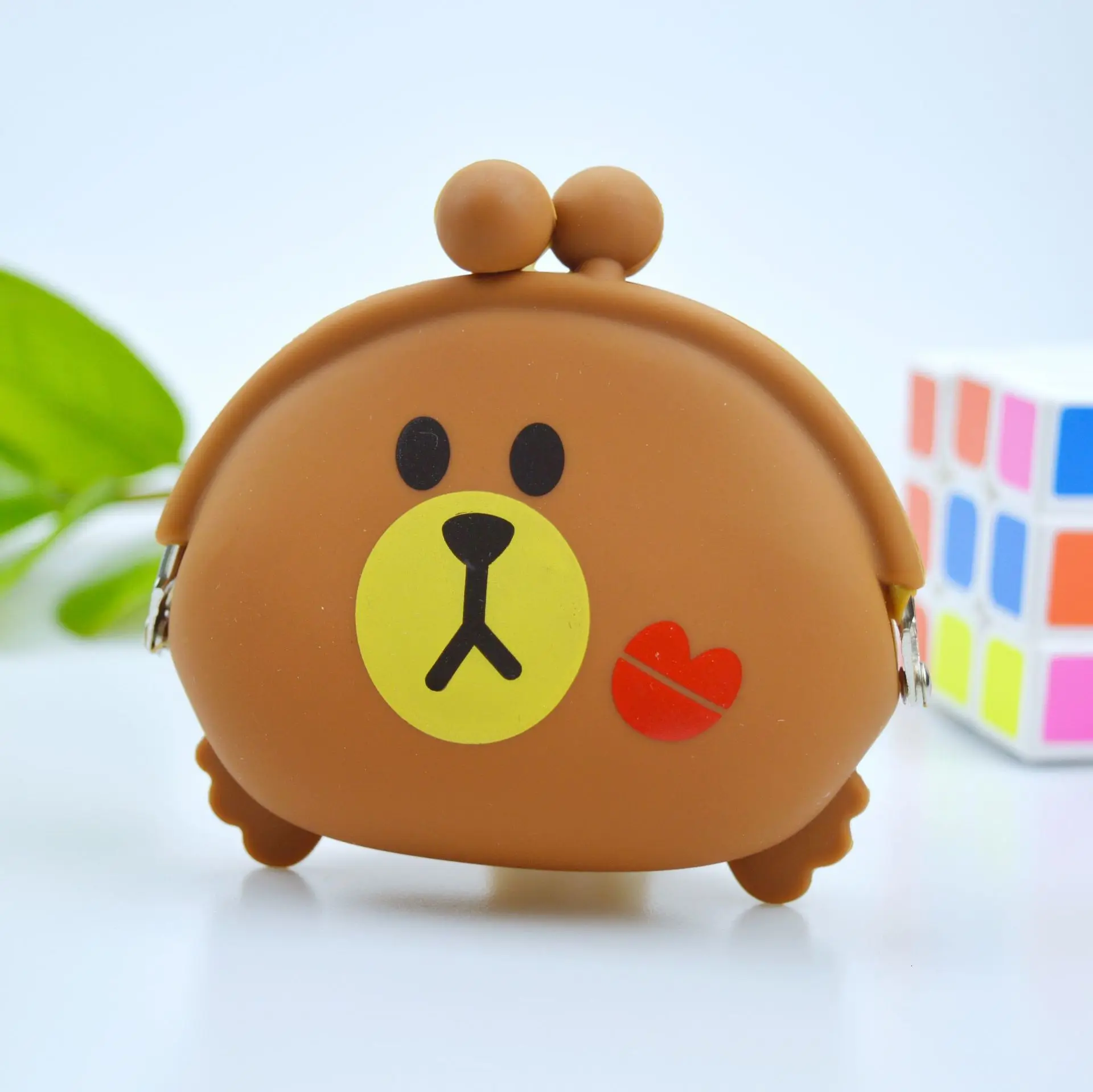 New Fashion Lovely Kawaii Candy Color Cartoon Animal Women Girls Wallet Multicolor Jelly Silicone Coin Bag Purse Kid Gift#EDS