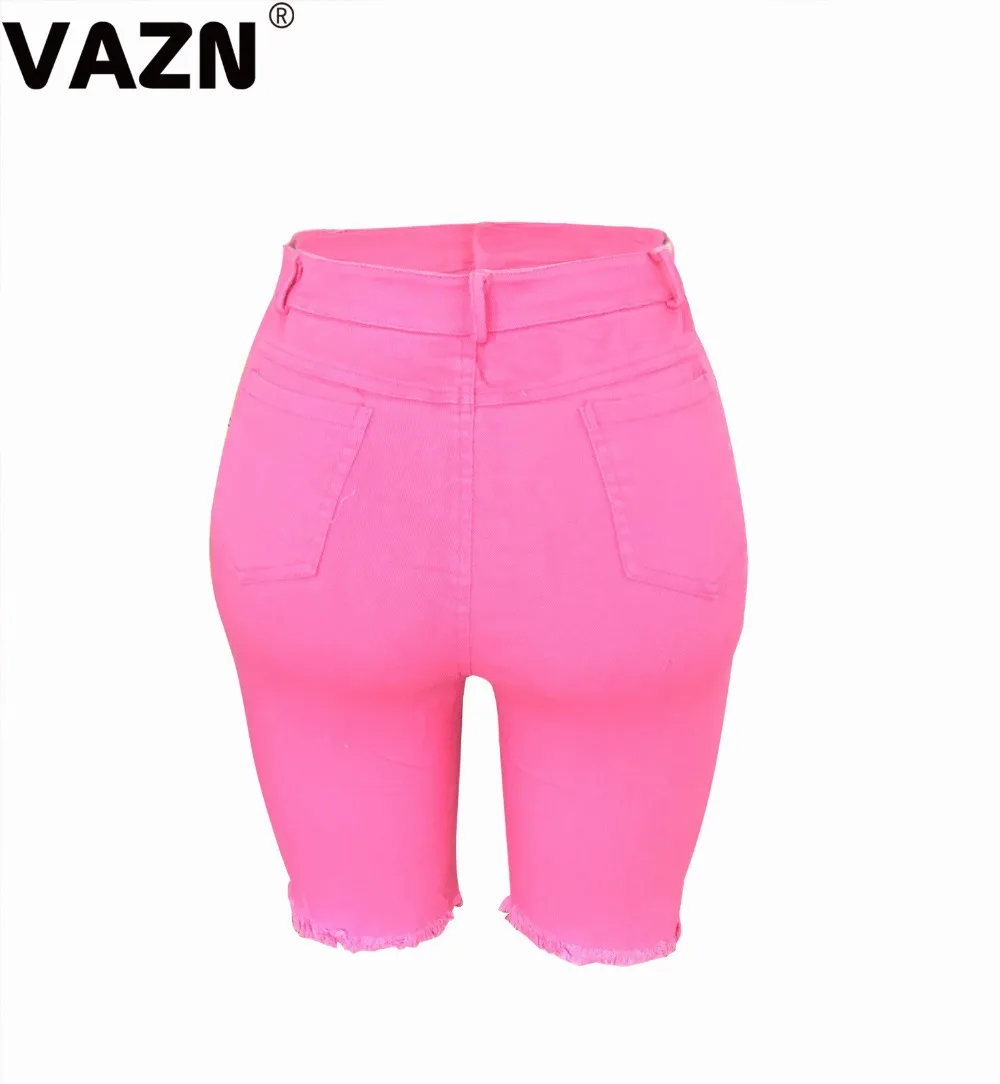 VAZN GOSM 13261 новые модные женские джинсовые короткие брюки 3 цветов узкие джинсовые брюки для молодых девушек сексуальный клубный джинсовый бандаж