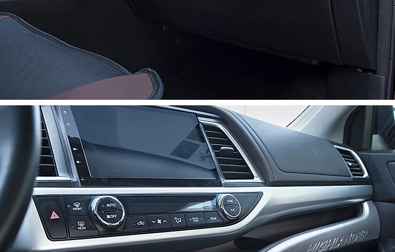 Aiwins автомобильный Стайлинг для Toyota Highlander- аксессуары интерьерная Автомобильная средняя консоль полоса декоративная накладка