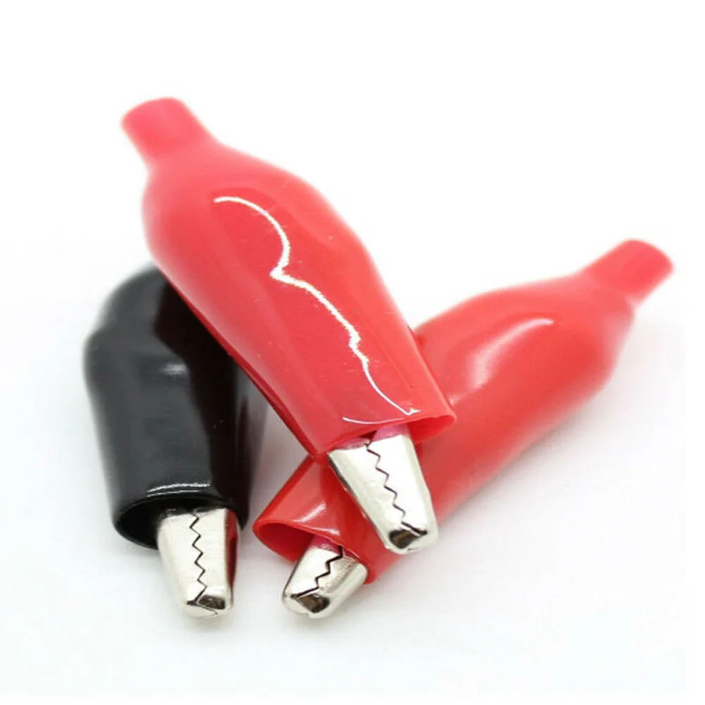 

100Pcs/set Alligator Leads Crocodile Clip For Electrical Jumper Wire Cable New