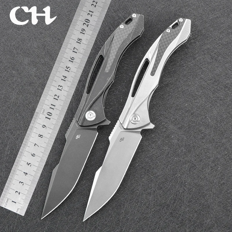US $140.13 CH Knives 3519 S35VN Steel Ball Bearing Folding Camping EDC Hunting Portable Survival Titanium Handle The New Listing