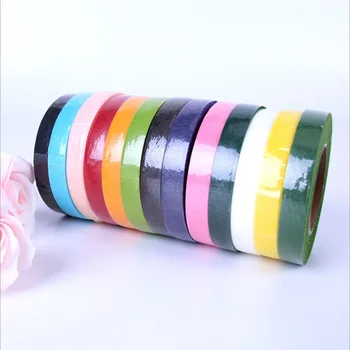 

Floral Tape Decoration Colored Silk Flower Wrapping Paper Handmade DIY Material 12MM