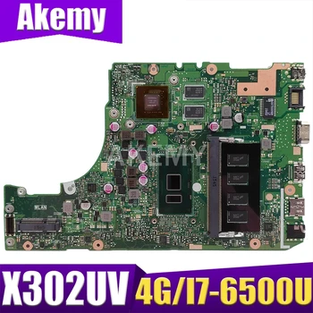 شراءX302UVK لـ ASUS X302UJ X302U X302UV X302UA / UJ اللوحة الأم للكمبيوتر المحمول I7-6500U GT820M-2GB RAM-4GB DDR3 الاختبار الأصلي