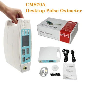 

CMS70A Portable Pulse Oximeter SPO2 Sensor Blood Oxygen Saturation Tester Pulse Rate Heart Rate Monitor+Adult Finger Probe