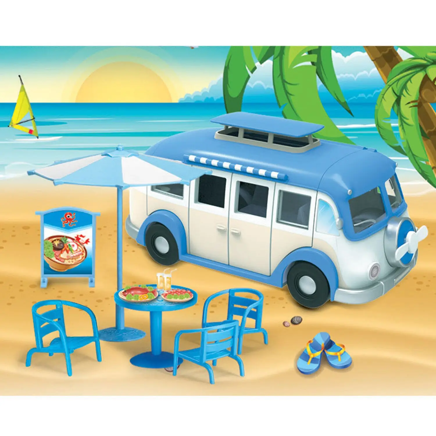 Buy Besegad Fashion Cute Simulation Motorhome Camper Car Toys Compatible for Barbie Dolls Accessories Girls Birthday Christmas Gifts