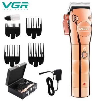 

VGR All-metal cordless hair clipper V-113 Electric Hair trimmer 1500mAh cordless hair cutter Rosegold color cortadora de pelo