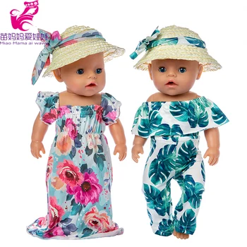 

43cm Baby New Born Doll Clothes Summer Party Dress Set 18 Inch Doll Clothes Dress Set Children Christmas Gift