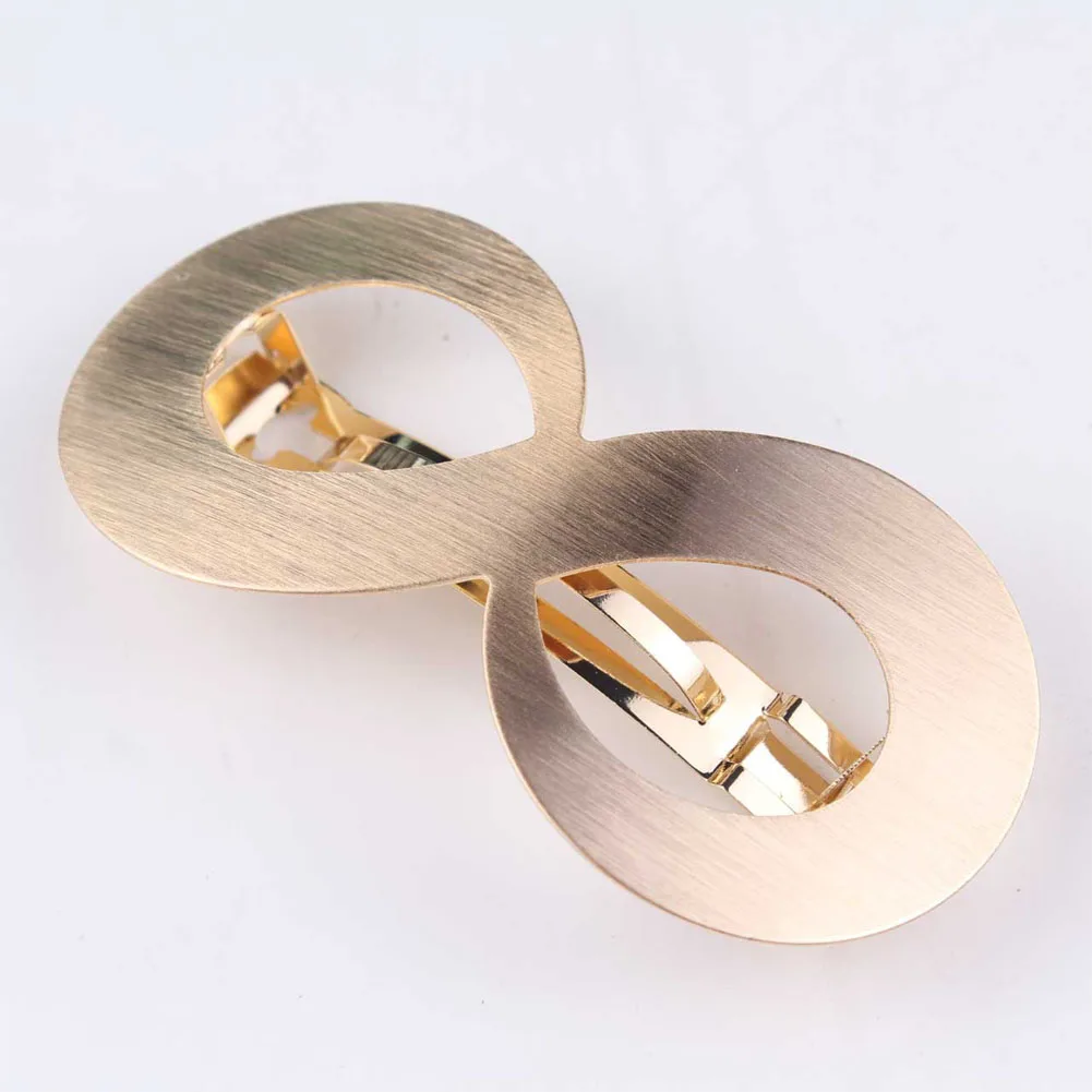 Gold Octagon Панк простая шпилька для волос Женский Золотой Серебряный металлический зажим для волос головной убор заколки аксессуары для укладки волос головной убор для девочек - Цвет: Gold Octagon