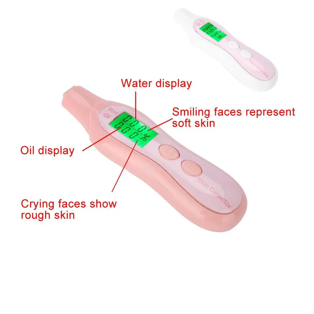 Анализатор содержания кожи и масла увлажнение лица тестер детектор монитор Цифровой ЖК-дисплей персональное увлажнение кожи на лице анализатор