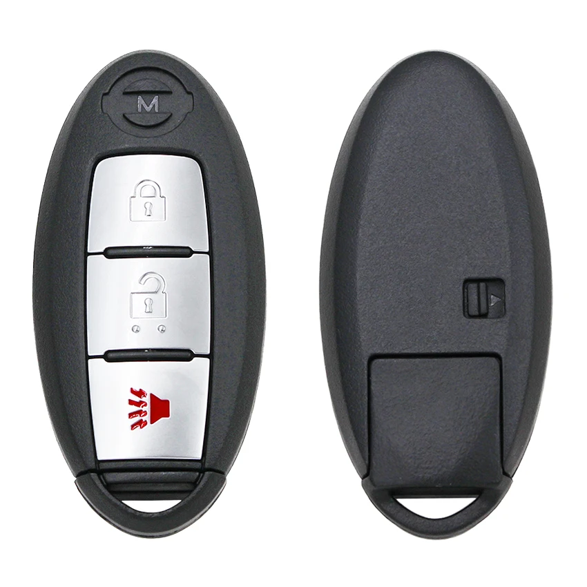 Умный дистанционный ключ 2+ 1 кнопка FSK 433 МГц PCF7952LTT чип для Nissan Patrol с аварийным ключом