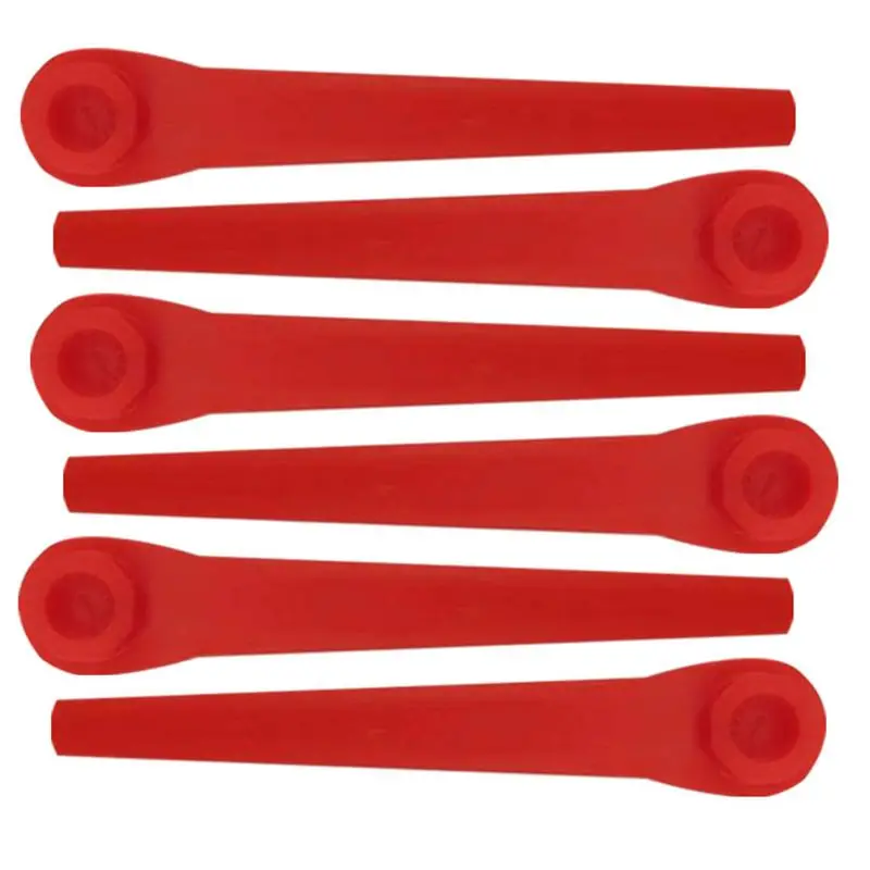 

100Pcs Plastic Grass Trimmer Blades Replacement Lawn Mower Blade Garden Tool X4YE